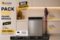 PACK DUO GRAND MÉNAGE (2 en 1) | Lave-Vaisselle Luxa + Aspirateur Rowenta