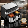 Air Fryer MOULINEX Dual Easy Fry & Grill 8.3L -EZ905B20-